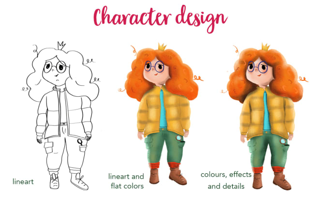 Gig Preview - Make custom character design for childrens books