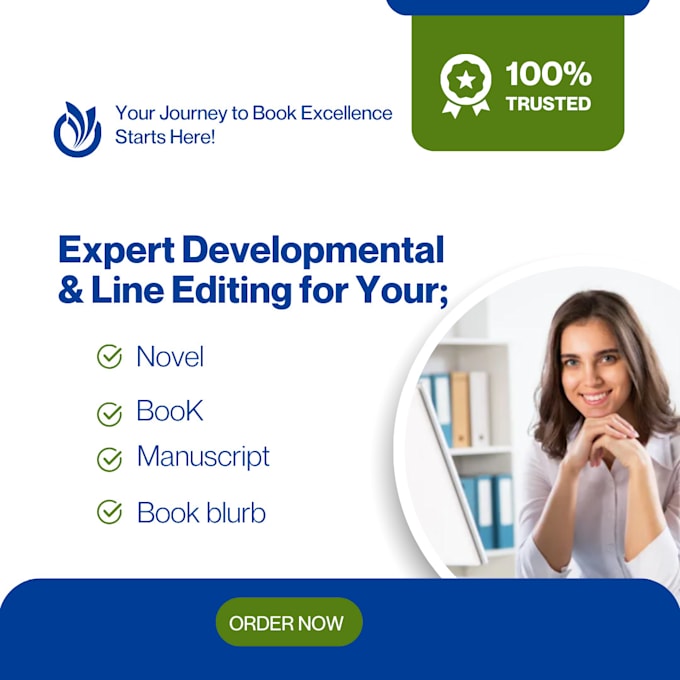 Gig Preview - Perfectly edit your book, book blurb, novel, or manuscript