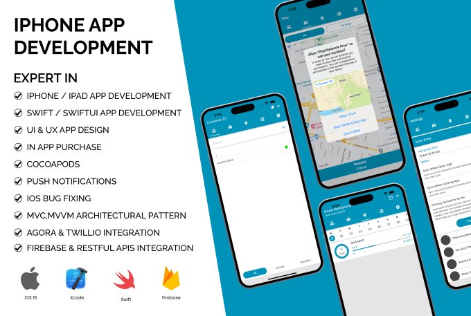 Gig Preview - Develop app for iphone using swift or swiftui with firebase