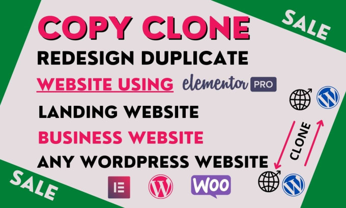 Gig Preview - Duplicate copy clone, design or redesign wordpress website