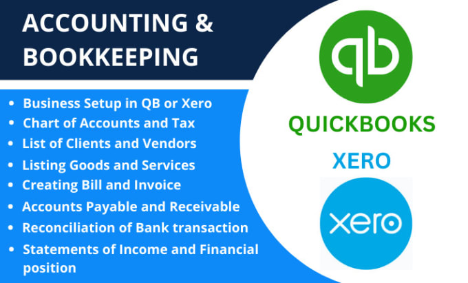 Gig Preview - Use quickbooks and xero to handle my accounting and bookkeeping