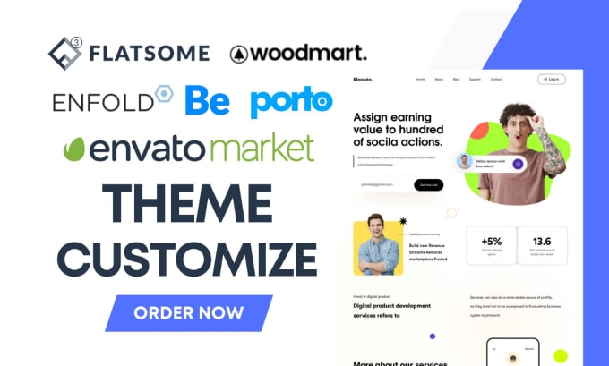 Gig Preview - Customize envato premium theme like woodmart, porto, betheme, enfold, flatsome