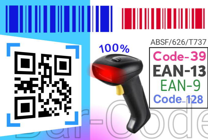 Gig Preview - Create barcode qr code generate sticker label