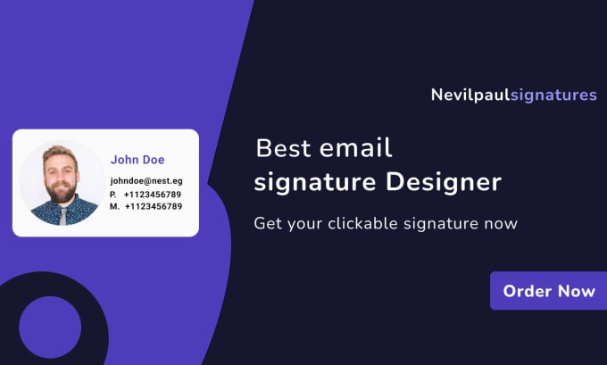 Gig Preview - Clickable email signatures or formal HTML email signatures