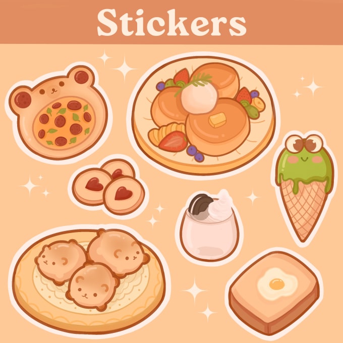 Gig Preview - Design cute doodles, illustration for stickers