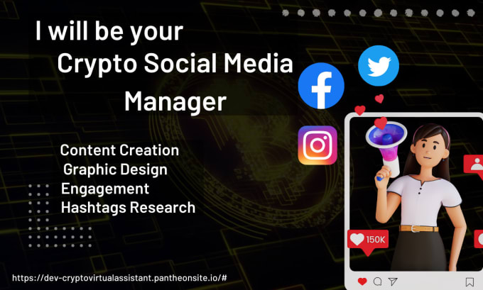 Gig Preview - Be your crypto social media manager