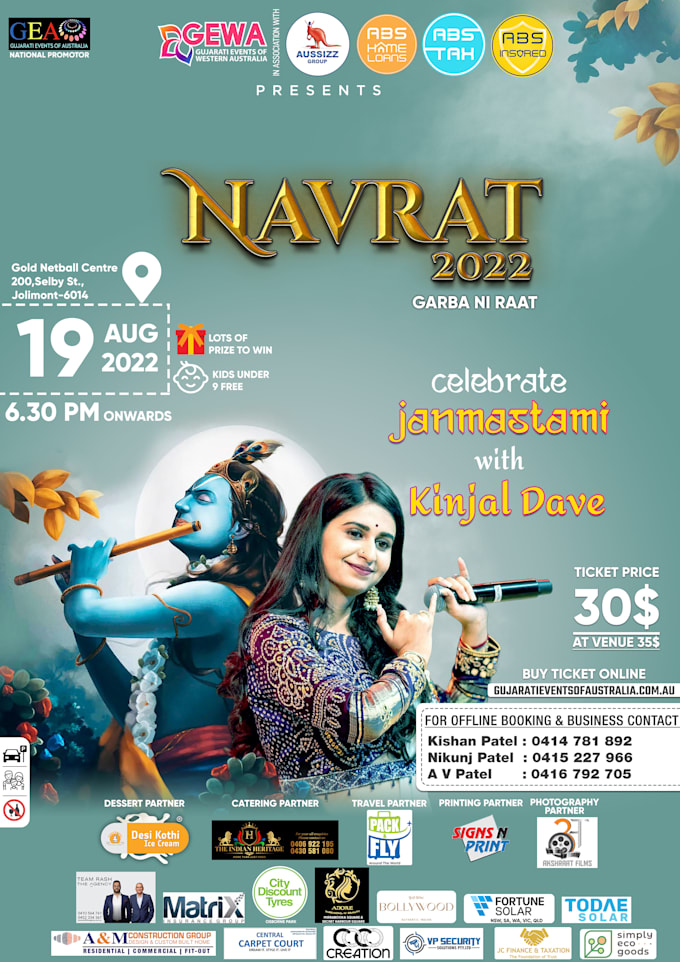 Gig Preview - Design navratri posters for your event