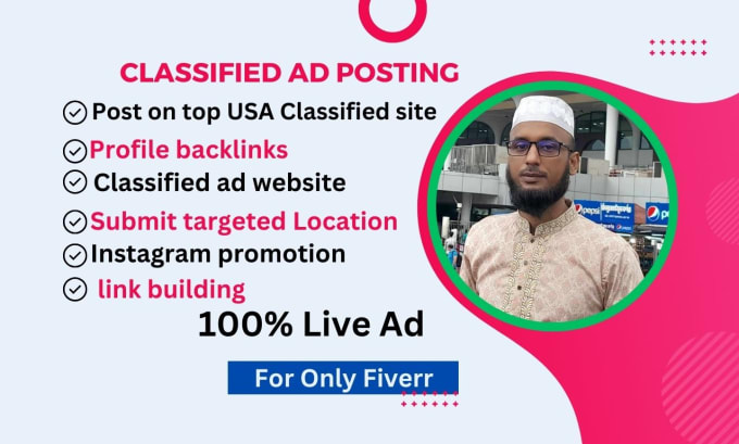 Gig Preview - Post 50 high quality classified ad posting sites in USA