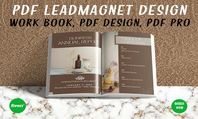 Gig Preview - Design lead magnet workbook ebook, worksheet and more