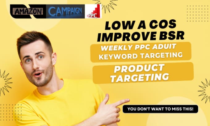 Gig Preview - Set up and manage amazon PPC campaign advertising ads