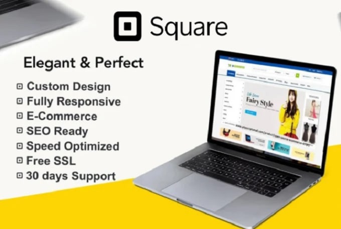 Gig Preview - Design or redesign the square website