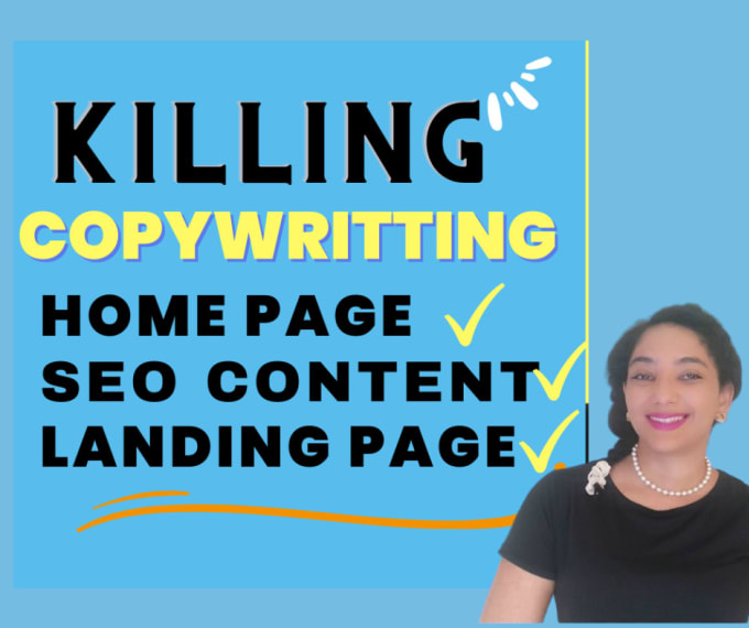 Gig Preview - Be your copywriter for your landing page or home web