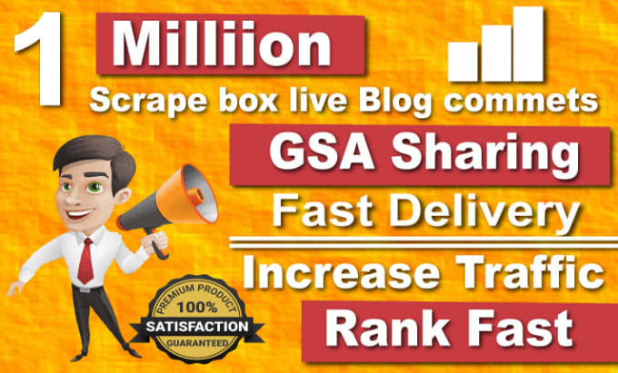 Gig Preview - Provide best 1 million blog comment for your website