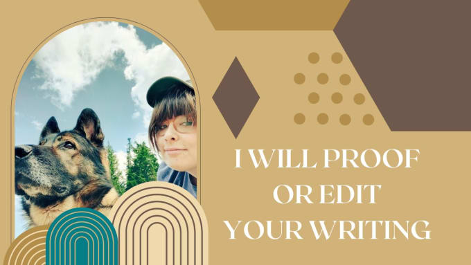 Gig Preview - Proof or edit your writing for publication