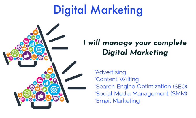 Gig Preview - Manage your complete digital marketing