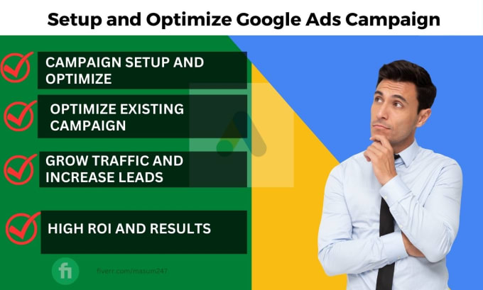 Gig Preview - Setup and optimize google PPC ads campaigns for website