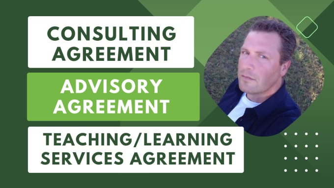 Gig Preview - Write a consulting, consultancy, advisory, teaching services agreement contract