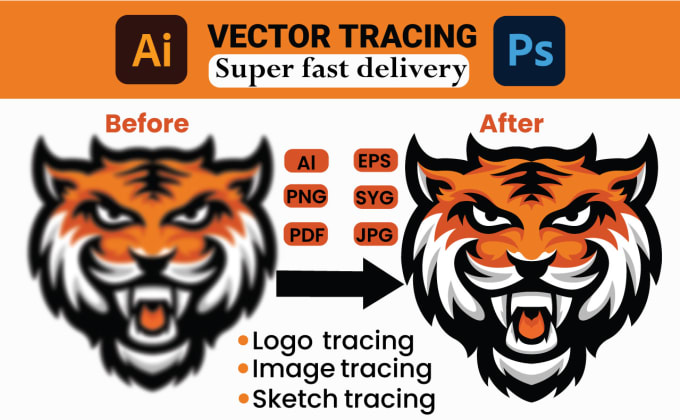 Gig Preview - Do vector tracing, vectorize images or sketch and logo