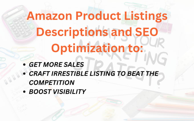 Gig Preview - Improve your amazon product performance with professional descriptions