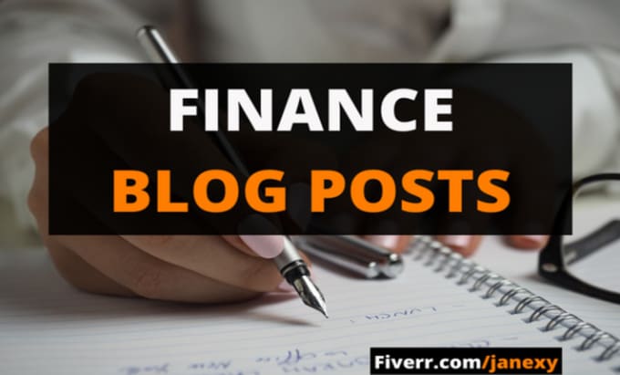 Gig Preview - Write SEO optimized finance and business blog posts or articles