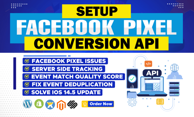 Gig Preview - Setup or fix facebook pixel conversion API, fb pixel setup