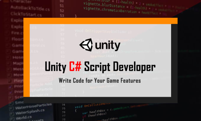 Gig Preview - Code programming script for your unity 2d, 3d games