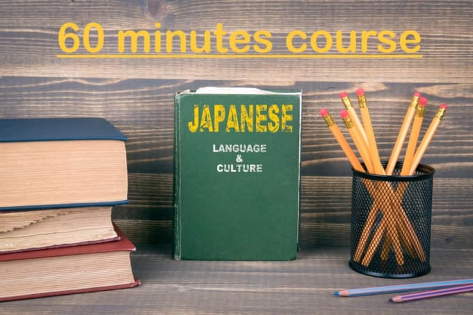 Gig Preview - Teach you japanese online 60 minutes course private lesson