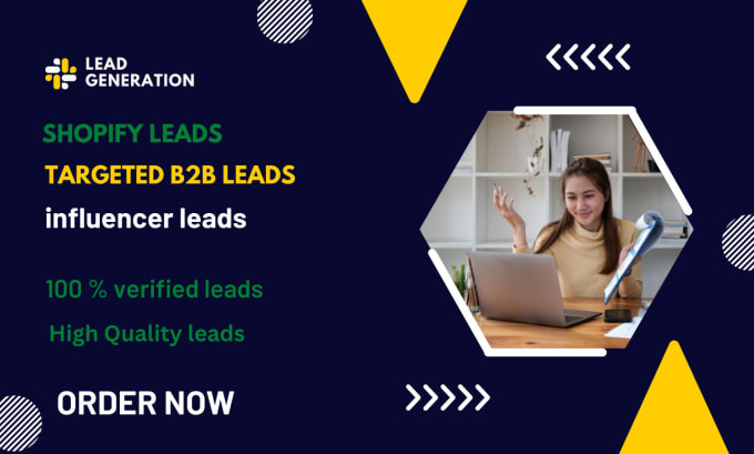 Gig Preview - Deliver shopify leads, targeted b2b leads, ecommerce leads