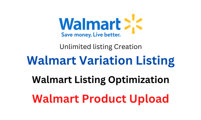 Gig Preview - Do walmart product variation listings and optimization product listing expert