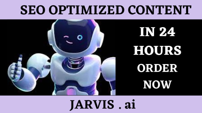 Gig Preview - Articles using jarvis ai and surfer SEO within 24 hours