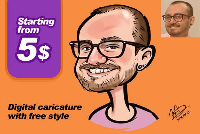 Bestseller - create a funny caricature out of you