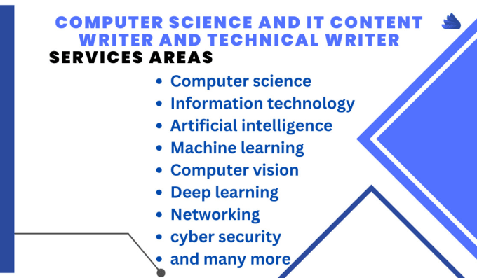 Gig Preview - Write IT, computer science, machine learning, ai and tech content