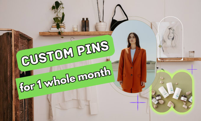 Gig Preview - Make custom monthly pins for pinterest