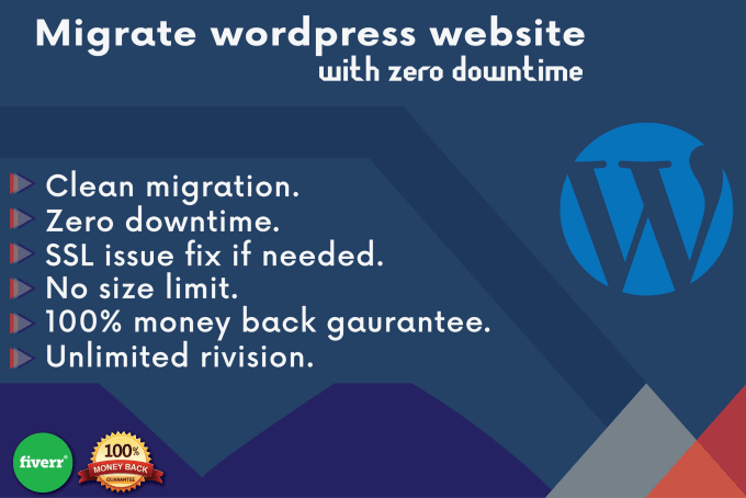 Gig Preview - Quick wordpress website migration domain to another domain