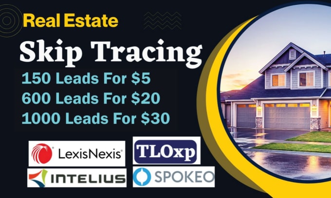 Gig Preview - Provide real estate skip tracing service in low price