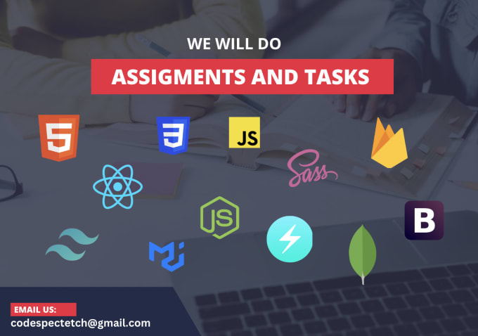 Gig Preview - Do your assignments in vanilla js react js firebase as a web developer