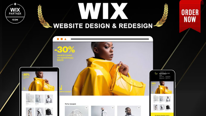 Gig Preview - Design wix website wix website design wix website redesign