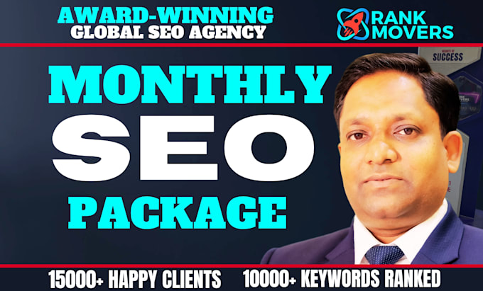 Gig Preview - Our agency will do white hat monthly SEO backlinks service for link building