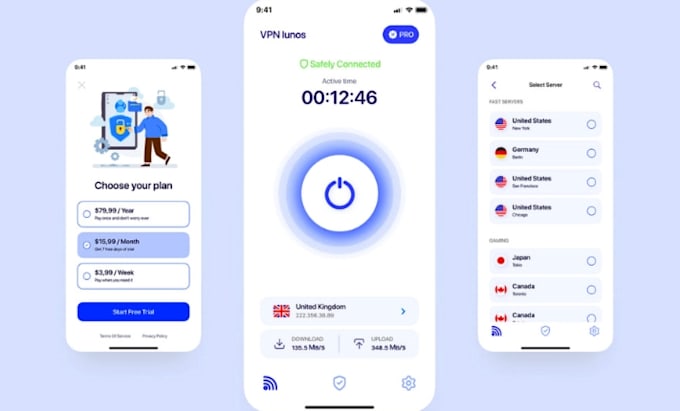 Gig Preview - Create best VPN earning app for fifty open VPN free servers