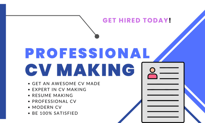 Gig Preview - Design an awesome professional and attractive CV for you