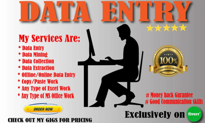 Bestseller - do fastest data entry excel copy paste and web research