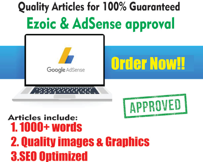 Gig Preview - Write quality articles for guaranteed adsense approval