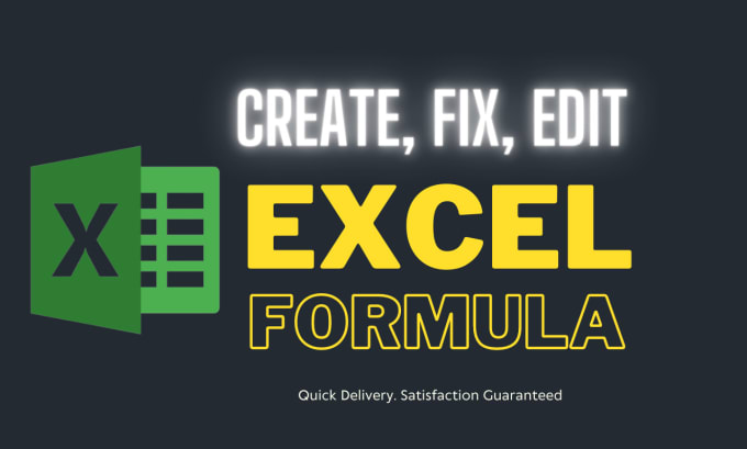 Gig Preview - Create, edit and fix any excel formula, macro or vba