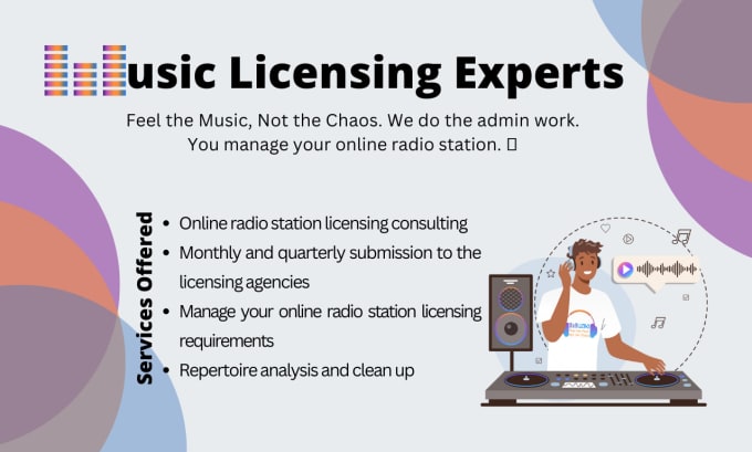 Gig Preview - Save you money with consulting for online radio station licensing