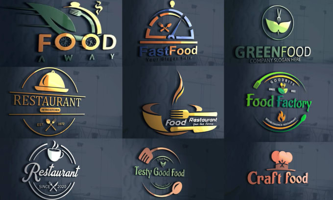 Gig Preview - Do a restaurant, cook, food, fruit cafe, BBQ, juice bar, bakery logo design