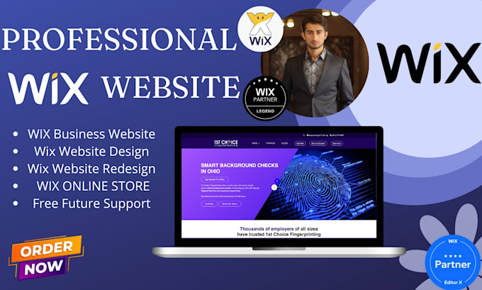 Gig Preview - Wix website design, wix website redesign, wix ecommerce and wix online store