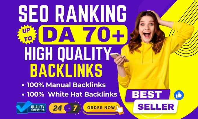 Gig Preview - Build dofollow seo backlinks high quality manual link building white hat service