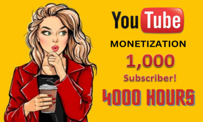 Gig Preview - Do complete youtube channel promotion for monetization