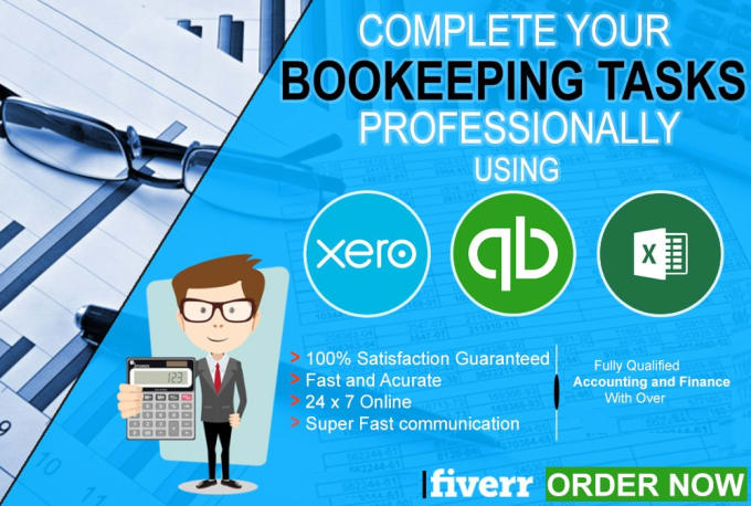 Gig Preview - Setup, clean up quickbooks bookkeeping online, xero and wave