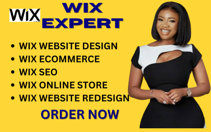 Gig Preview - Do wix website, wix ecommerce, wix website, wix seo and wix online store on wix